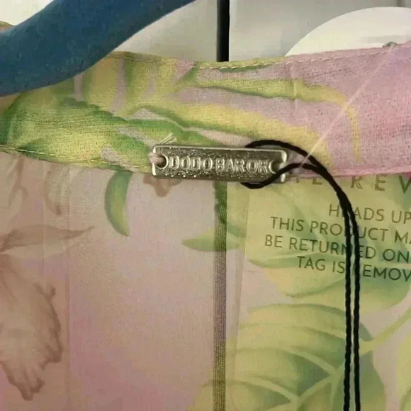 Dodo Bar Or Silvana Pink Ruffle Floral Dress sz S - Picture 7 of 11